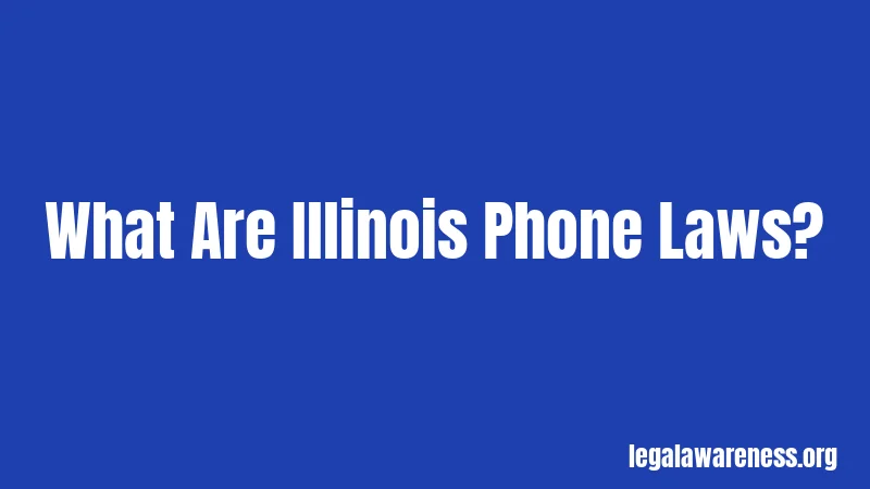 What Are Illinois Phone Laws?