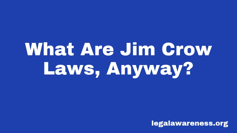 What Are Jim Crow Laws, Anyway?