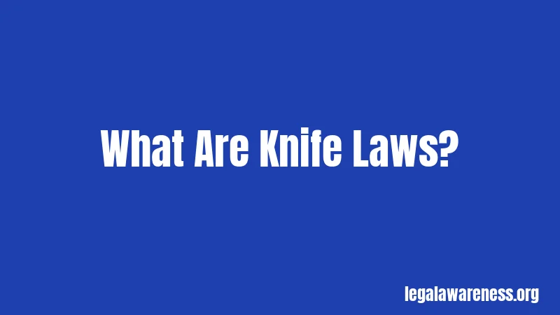 What Are Knife Laws?