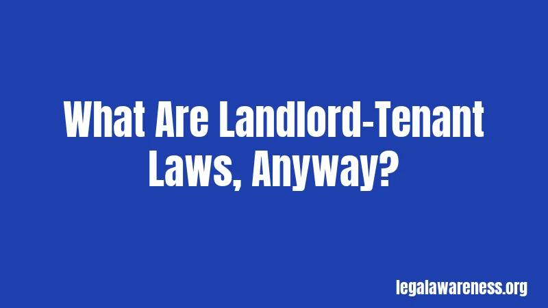 What Are Landlord-Tenant Laws, Anyway?