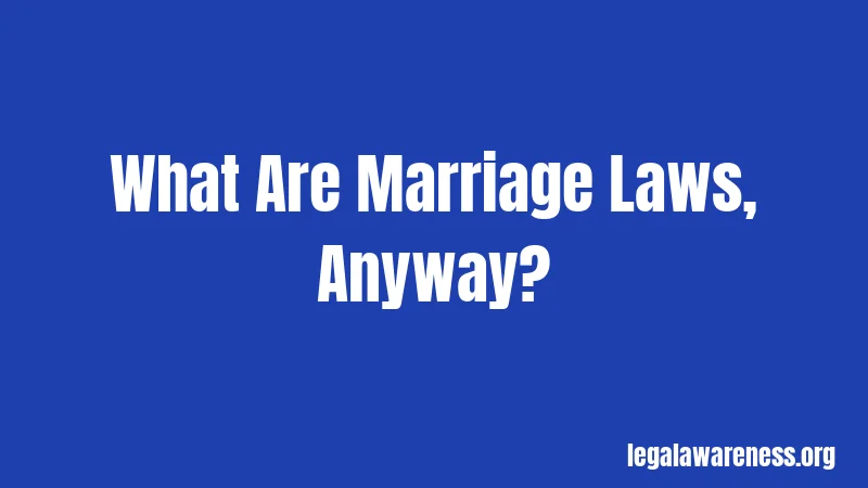 What Are Marriage Laws, Anyway?