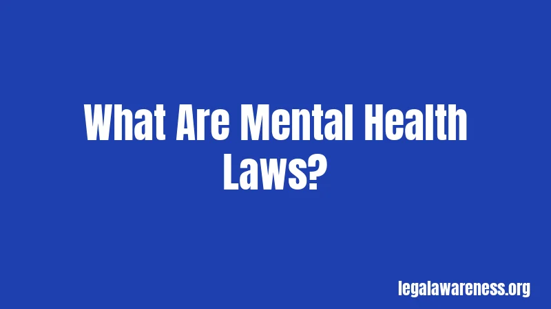 What Are Mental Health Laws?