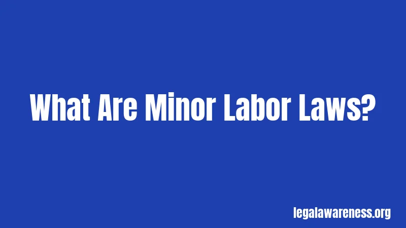 What Are Minor Labor Laws?
