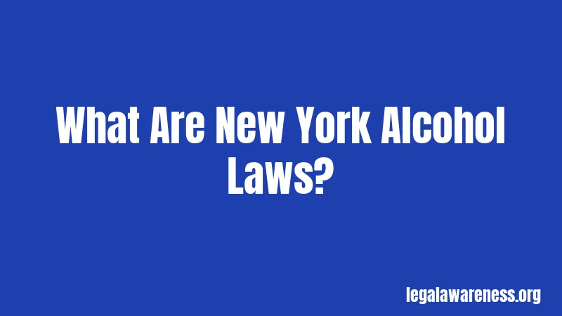 What Are New York Alcohol Laws?