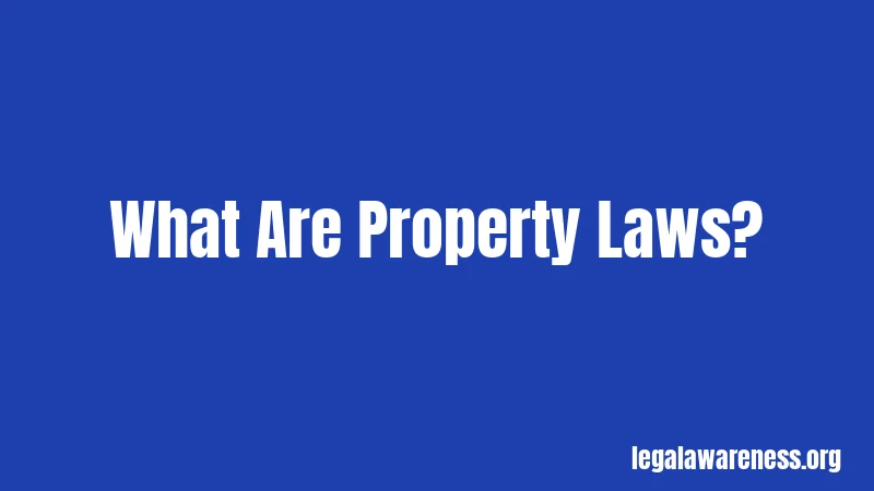 What Are Property Laws?