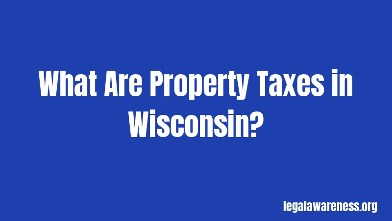 What Are Property Taxes in Wisconsin?