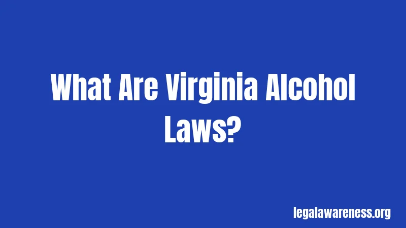 What Are Virginia Alcohol Laws?