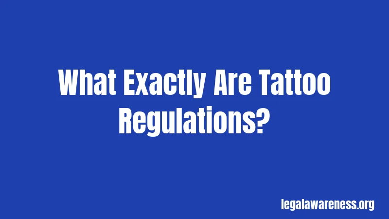 What Exactly Are Tattoo Regulations?