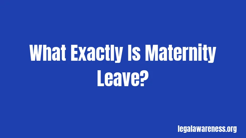 What Exactly Is Maternity Leave?