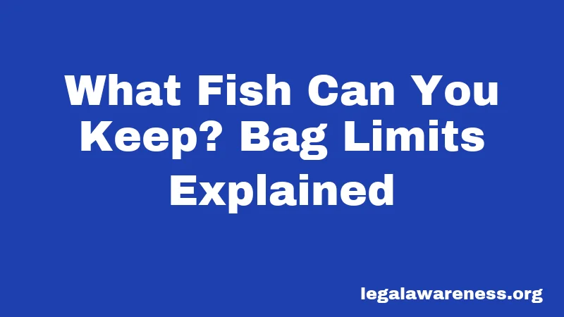 What Fish Can You Keep? Bag Limits Explained