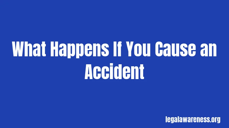 What Happens If You Cause an Accident