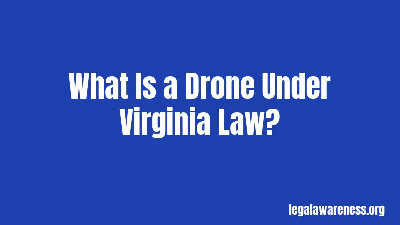 What Is a Drone Under Virginia Law?