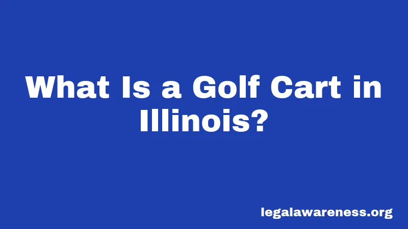 Golf Cart Laws in Illinois (2026): The Complete Local Guide 1 What Is a Golf Cart in Illinois?