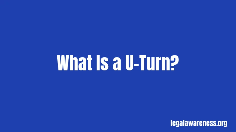 What Is a U-Turn?