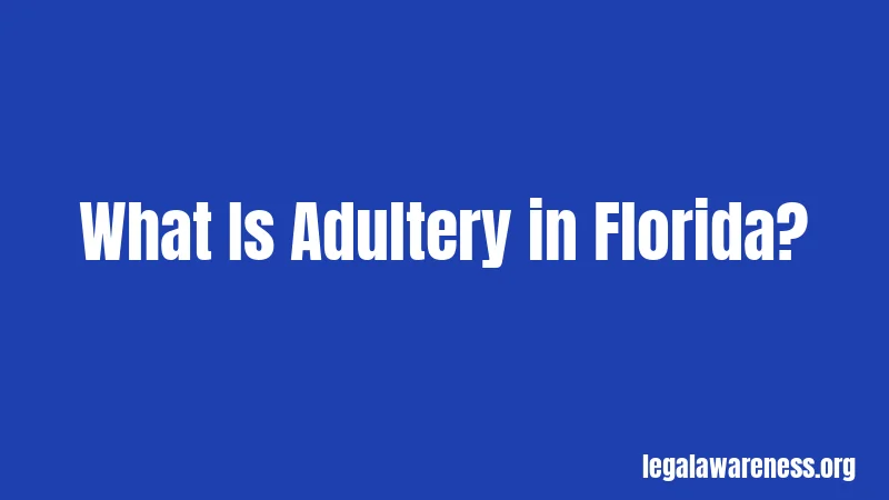 What Is Adultery in Florida?