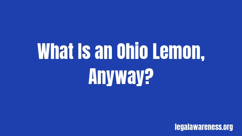 What Is an Ohio Lemon, Anyway?