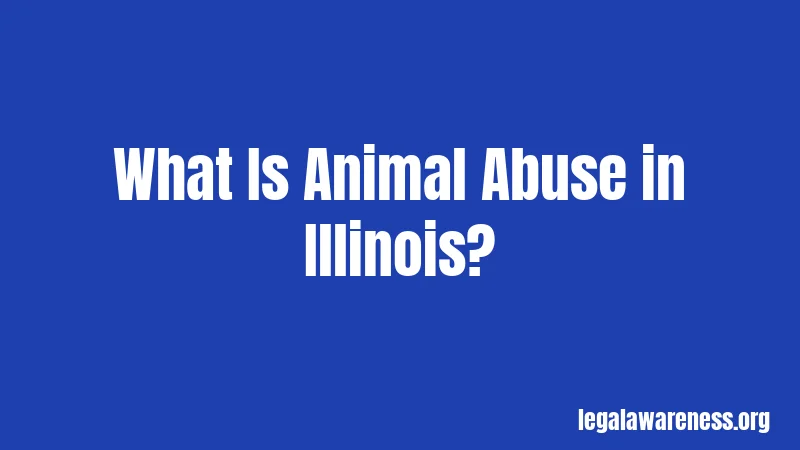 What Is Animal Abuse in Illinois?