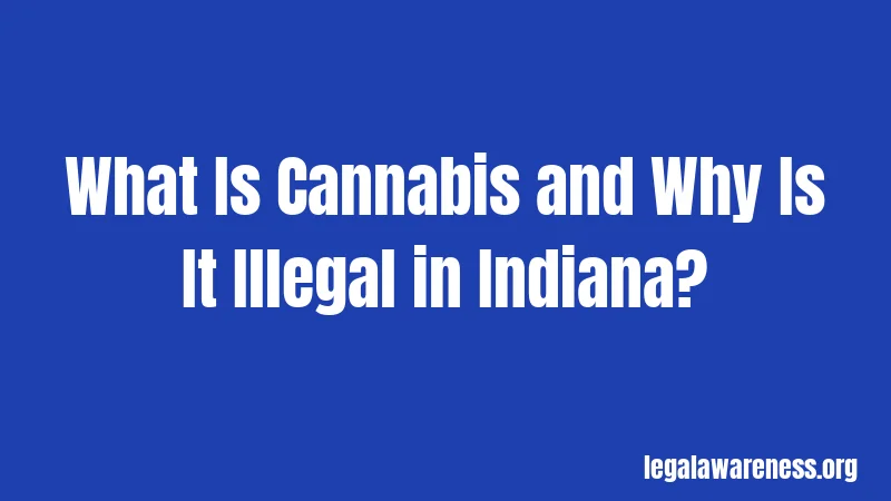 What Is Cannabis and Why Is It Illegal in Indiana?
