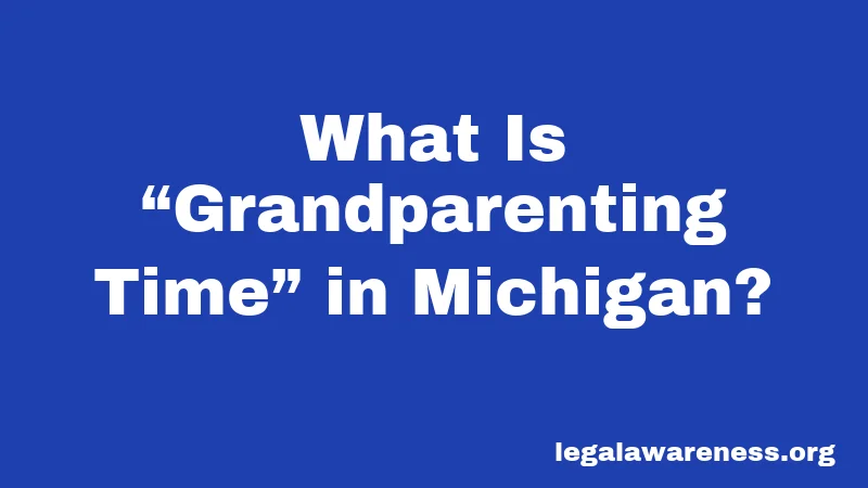 What Is “Grandparenting Time” in Michigan?
