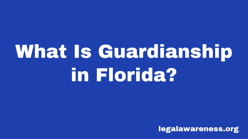 What Is Guardianship in Florida?