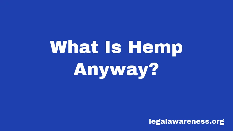 What Is Hemp, Anyway?