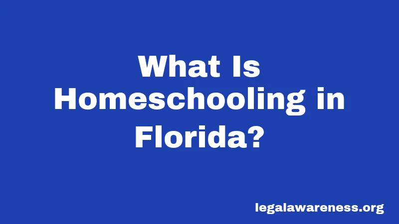 What Is Homeschooling in Florida?