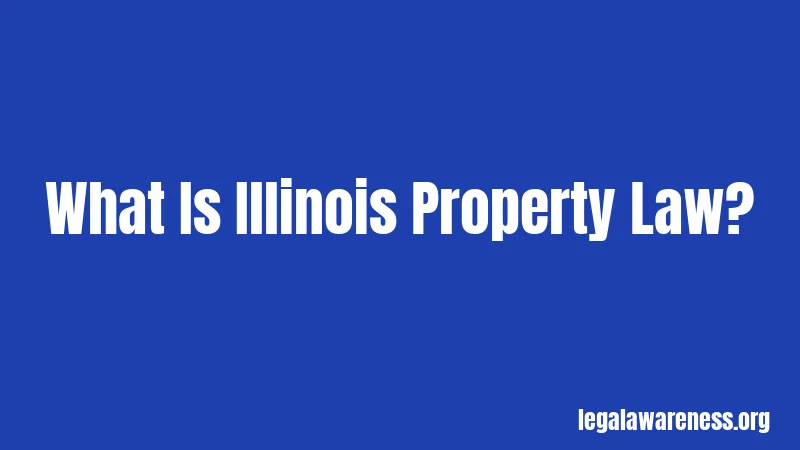 What Is Illinois Property Law?
