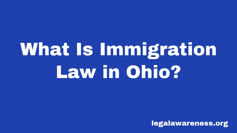 What Is Immigration Law in Ohio?