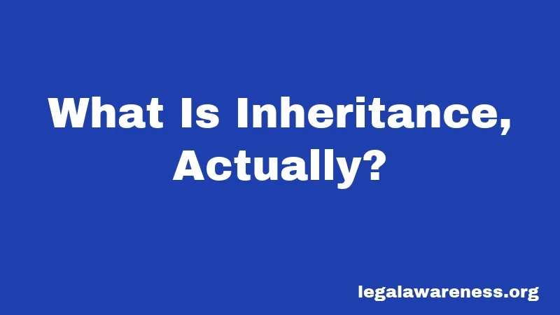 What Is Inheritance, Actually?