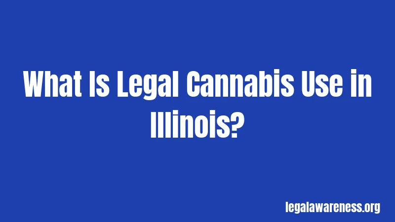 Cannabis Laws in Illinois (2026): What's Legal and What's Not 1 What Is Legal Cannabis Use in Illinois?