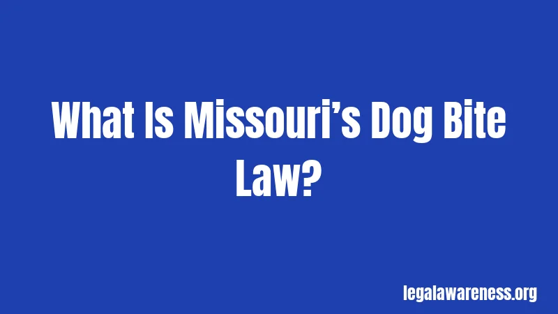 What Is Missouri’s Dog Bite Law?