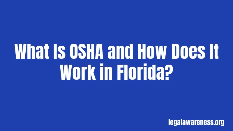 What Is OSHA and How Does It Work in Florida?