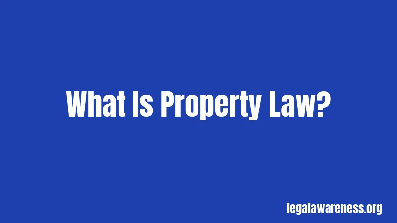 What Is Property Law?