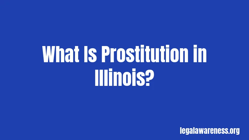 What Is Prostitution in Illinois?