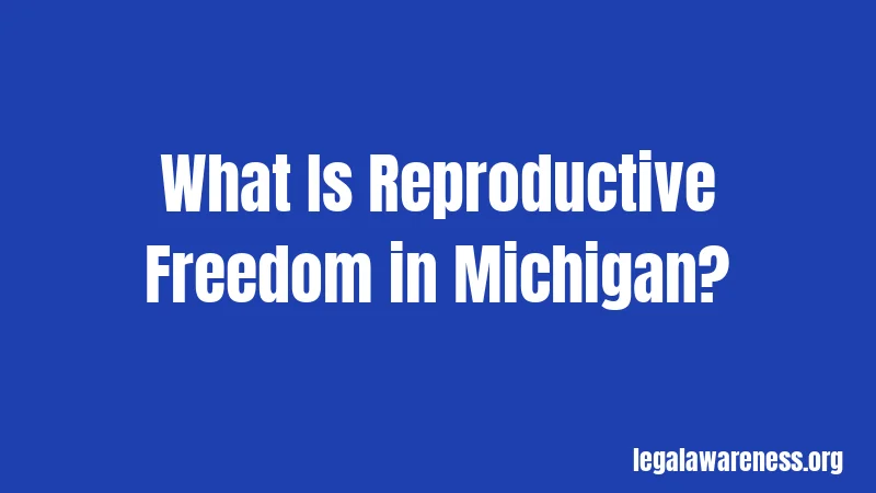 What Is Reproductive Freedom in Michigan?