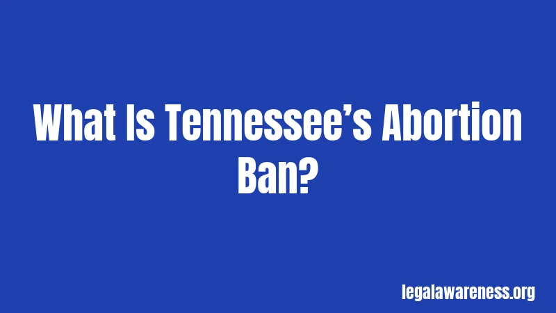 What Is Tennessee’s Abortion Ban?