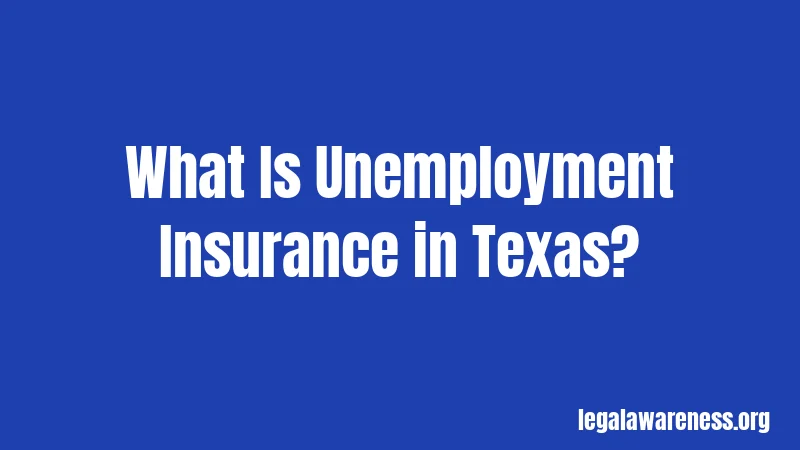What Is Unemployment Insurance in Texas?