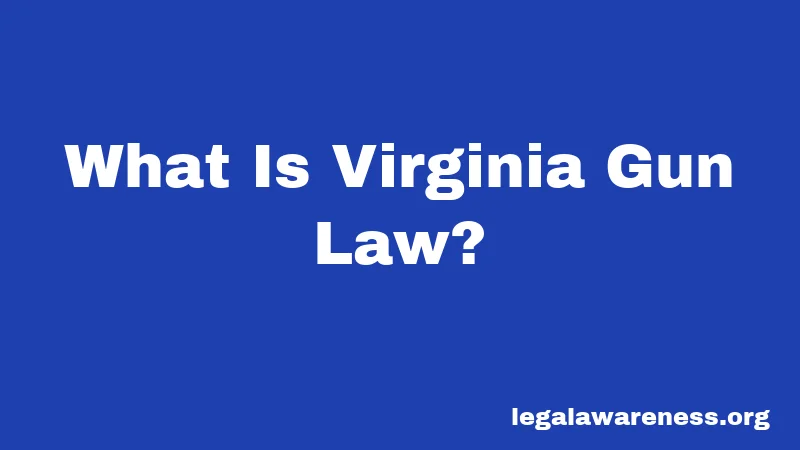 What Is Virginia Gun Law?