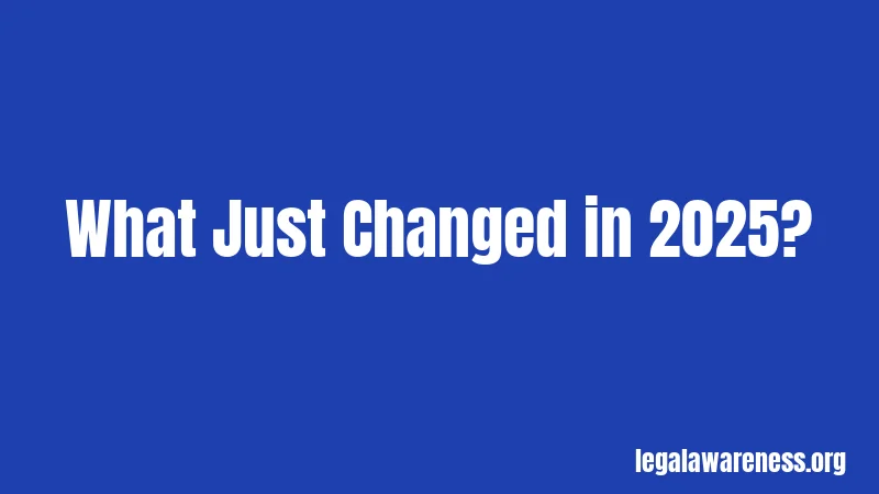 What Just Changed in 2025?