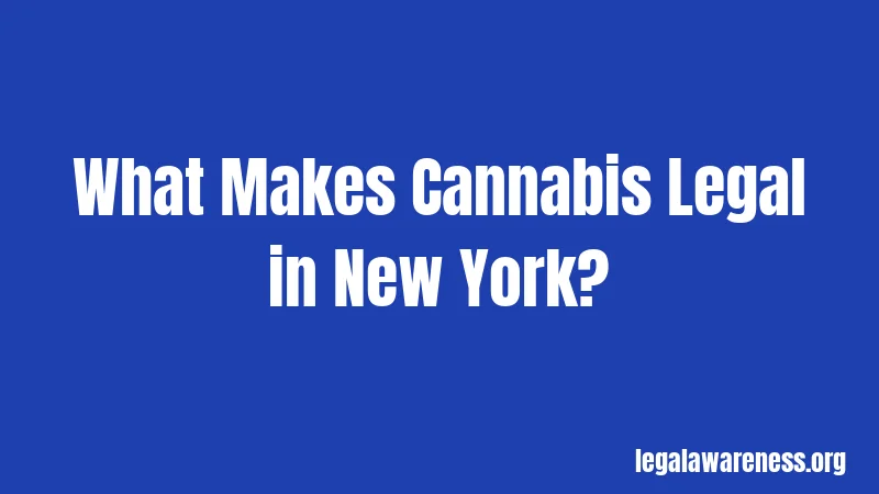 What Makes Cannabis Legal in New York?