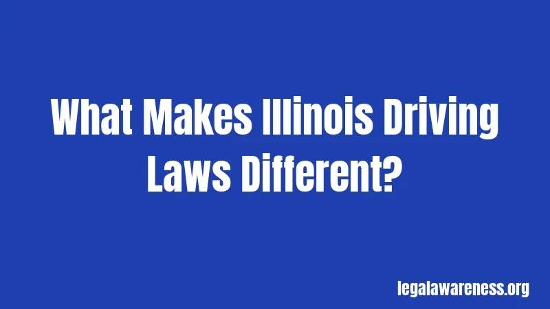 What Makes Illinois Driving Laws Different?
