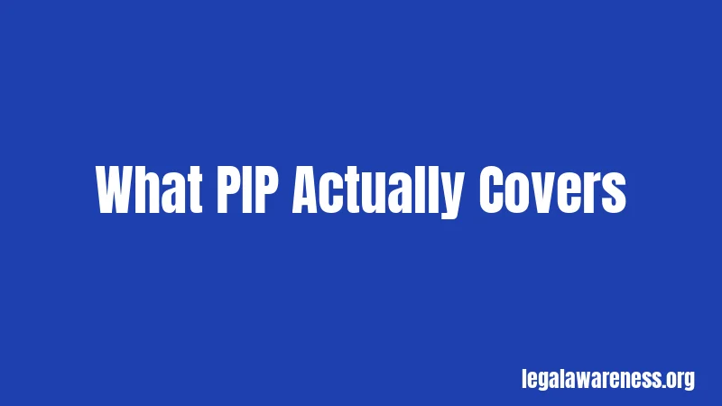 What PIP Actually Covers