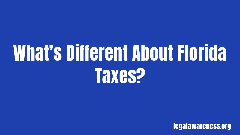 What’s Different About Florida Taxes?
