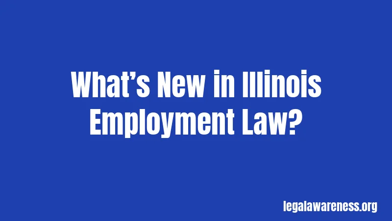 What’s New in Illinois Employment Law?