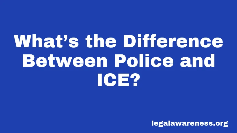 What’s the Difference Between Police and ICE?