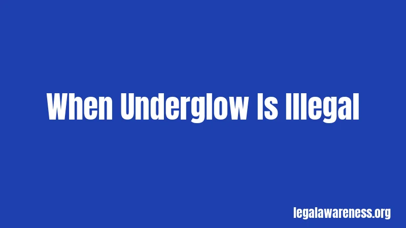 When Underglow Is Illegal