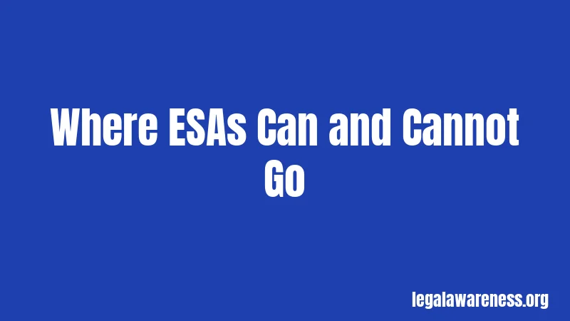 Where ESAs Can and Cannot Go