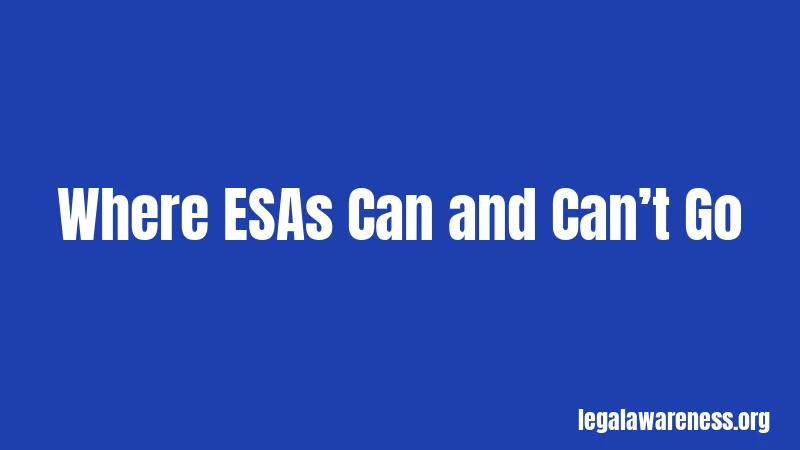 Where ESAs Can and Can’t Go