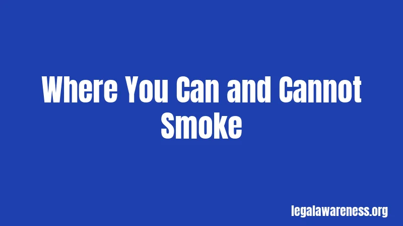 Where You Can and Cannot Smoke
