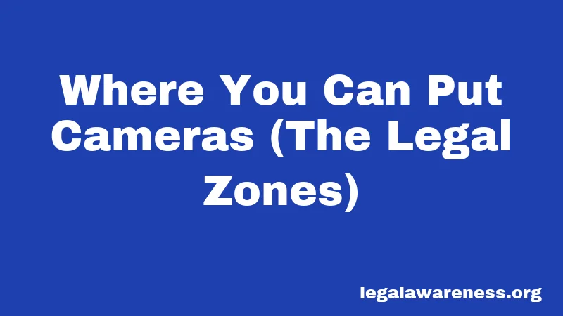 Where You Can Put Cameras (The Legal Zones)